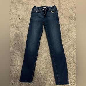 Good American GOOD WAIST CROP RAW HEM | BLUE631 size 2